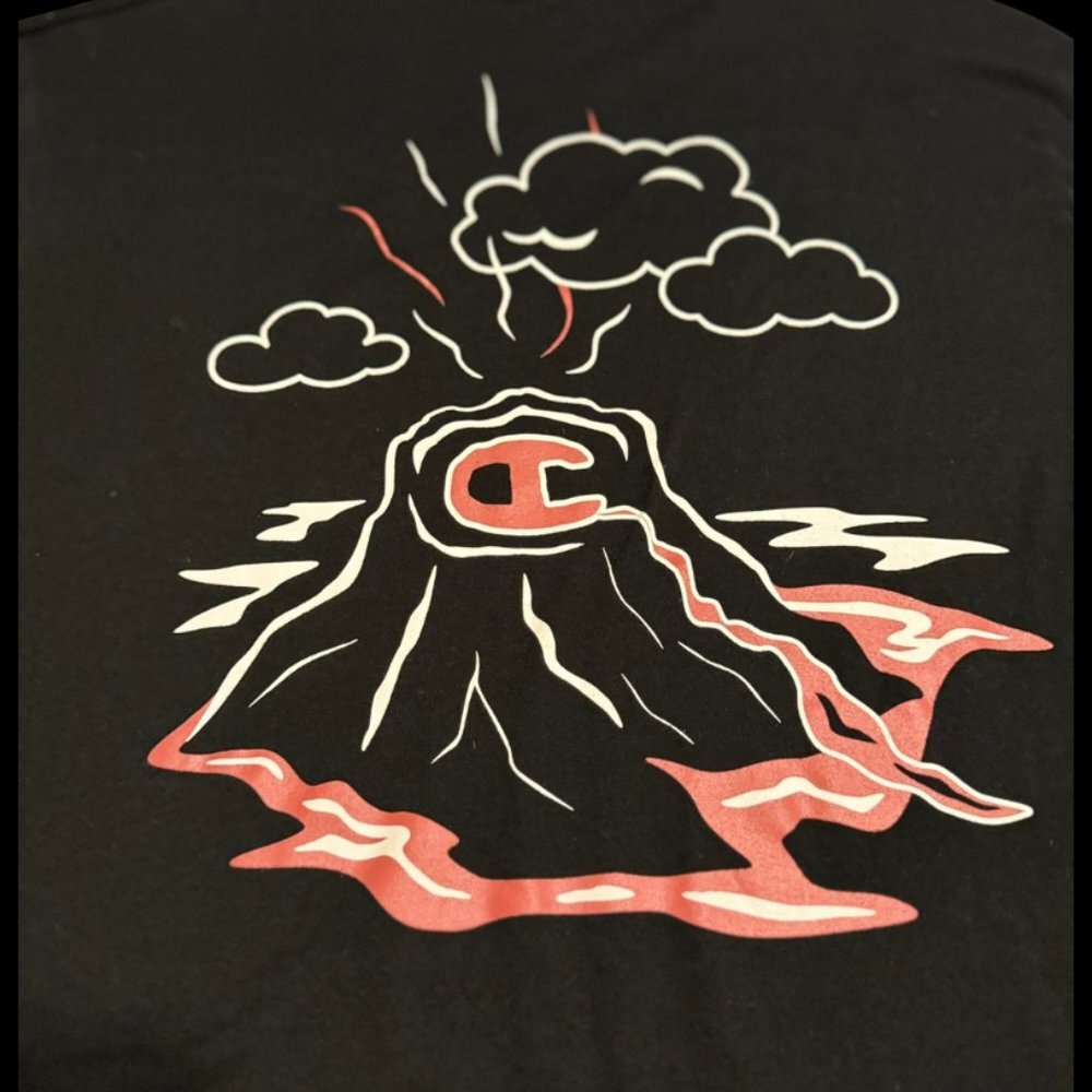 Champion "Volcano" Athletic T-shirt Black (Medium) - Picture 4 of 4